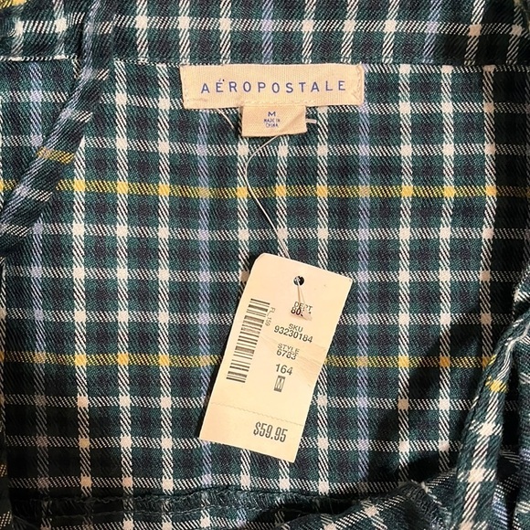 Aeropostale Plaid Zip Front Dress Medium - Picture 7 of 8